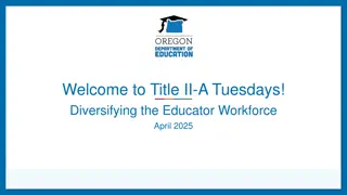 Diversifying the Educator Workforce for Student Success