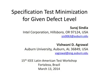 Defect Level Minimization in Analog Circuits