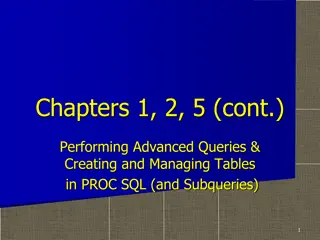 Advanced PROC SQL Techniques for Data Analysis