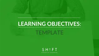 Effective eLearning Course Design: SMART Objectives Template