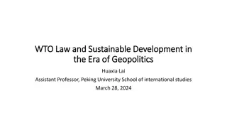 Sustainable Development Challenges in WTO Law