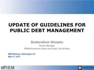 Key Areas of Public Debt Management Guidelines Update