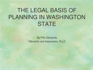 Legal Basis of Planning in Washington State