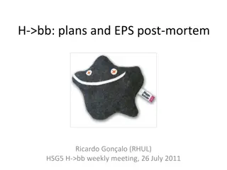 H->bb Plans and EPS Post-Mortem Summary
