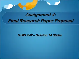Research Design Choices in Social Work Studies