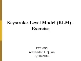 Keystroke-Level Model Exercise Analysis