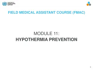 Preventing Hypothermia in Tactical Field Care