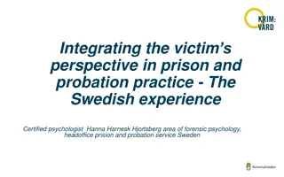 Victim-Centered Approaches in Swedish Prison and Probation Practice