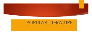 Understanding Popular Literature