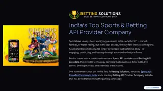 Betting API Provider Company in India