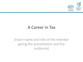 Exploring Careers in Taxation
