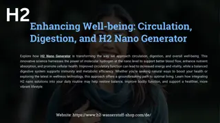 Enhancing Well-being Circulation, Digestion, and H2 Nano Generator