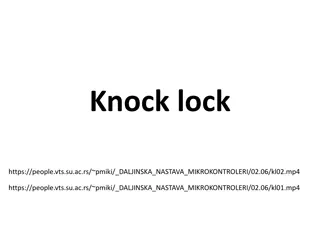 Build a Knock Lock Security System