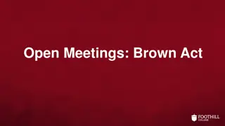 Understanding Brown Act Regulations