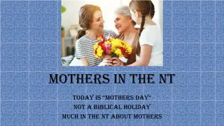 Mothers in the New Testament - Insights and Commands
