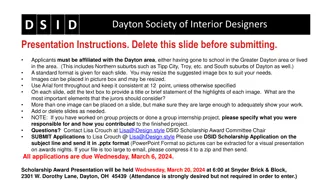 Dayton Society of Interior Designers 2024 Scholarship Award