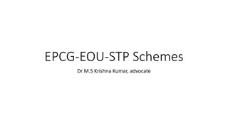 EPCG Scheme for Export Promotion of Capital Goods