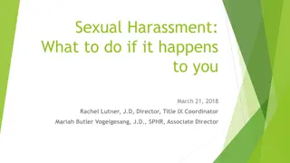 Dealing with Sexual Harassment: Know Your Rights and Actions