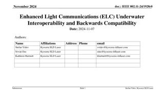 Enhanced Light Communications in Underwater Environments
