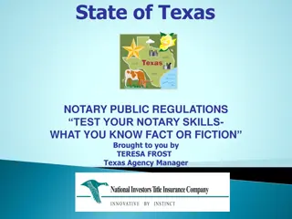 Texas Notary Public Regulations and Duties
