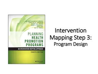Mapping Intervention Step 3: Program Design and Implementation