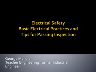 Electrical Safety Hazards and Precautions