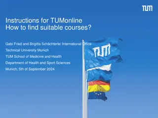 Find Suitable Courses on TUMonline