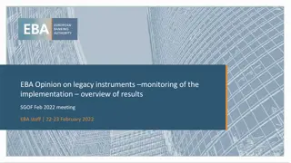 Legacy Instruments Monitoring Implementation Results Overview