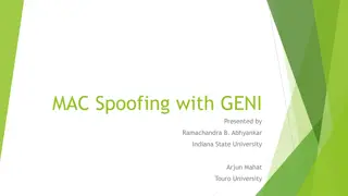 Spoofing GENI for Network Security