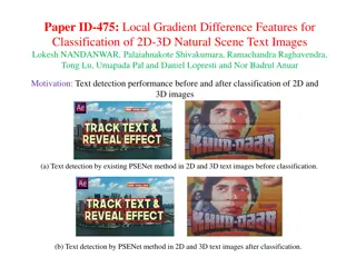 Gradient Features for Text Image Classification