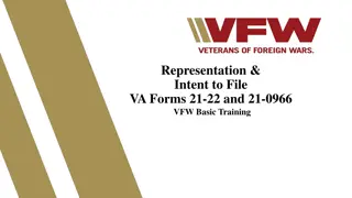 VA Forms, Eligibility, and Representation in VFW Basic Training