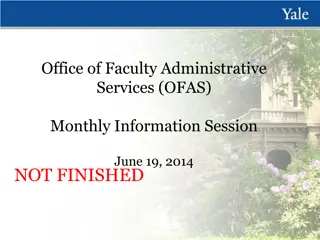 Faculty Administrative Services Monthly Session Overview