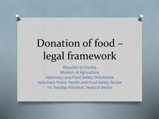 Legal Framework for Food Donations in Croatia