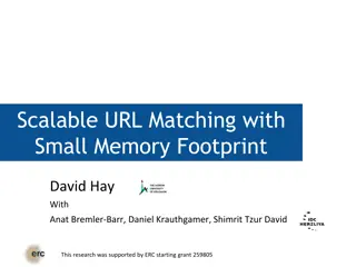 Small Memory Footprint URL Matching