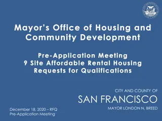 Housing and Community Development RFQ Summary