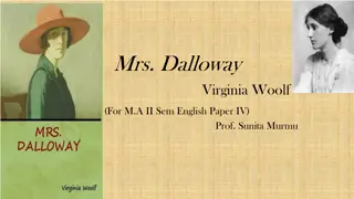 Virginia Woolf and Mrs. Dalloway