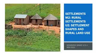 Rural Settlement Shapes and Land Use