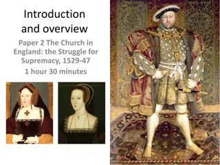 The Church in England's Struggle for Supremacy, 1529-1547