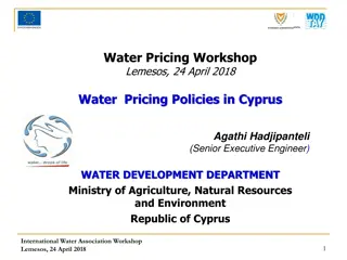 Water Pricing Policies in Cyprus - Overview