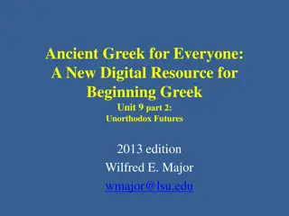 Greek Verb Future Tense Quirks