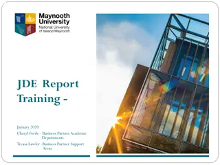 Financial Reporting Insights at Maynooth University