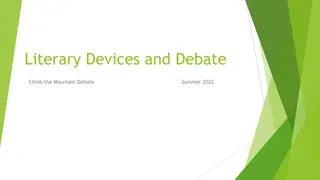 Literary Devices and Debate Techniques Explained