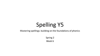 Mastering Spelling: Building on Phonics Foundations