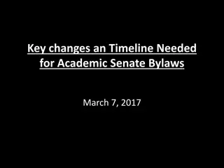 Academic Senate Bylaws Revision Recommendations