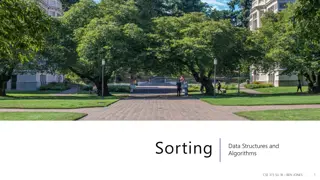 Sorting Data Structures and Algorithms
