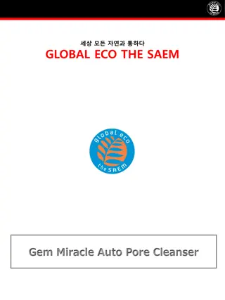 Gem Miracle Auto Pore Cleanser - Professional Quality & Luxury Design