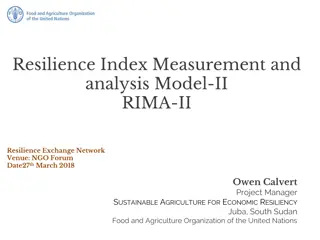 Resilience Measurement and Analysis in NGO Forum