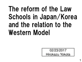 Law School Reform in Japan and Korea