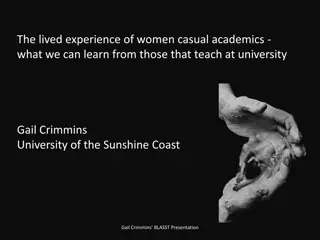 Insights into Women Casual Academics: University Realities