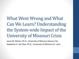 Understanding the University of Missouri Crisis Impact
